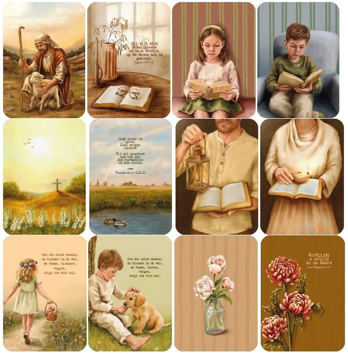 Studio Schilderachtig A7 kaartje (7521-7532)