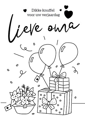 Kleurkaart Lieve oma