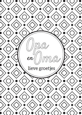 Kleurkaart Opa en oma