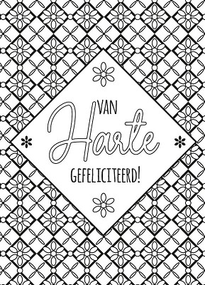 Kleurkaart Gefeliciteerd