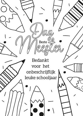 Kleurkaart Dag Beste Meester