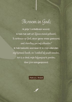 Ik roem in God