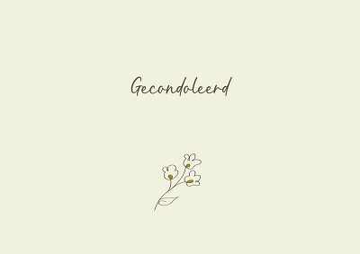 Gecondoleerd
