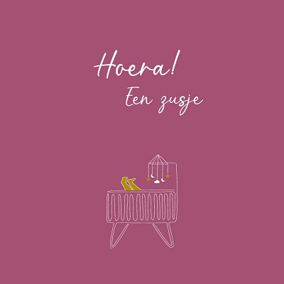 Hoera! Een zusje