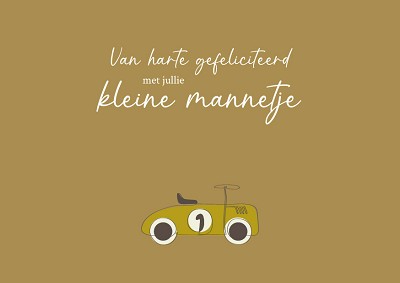 Gefeliciteerd met jullie kleine mannetje