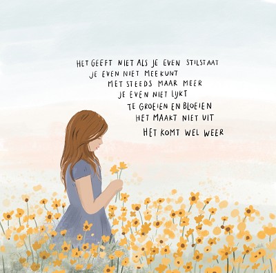 Het geeft niet als je even stilstaat