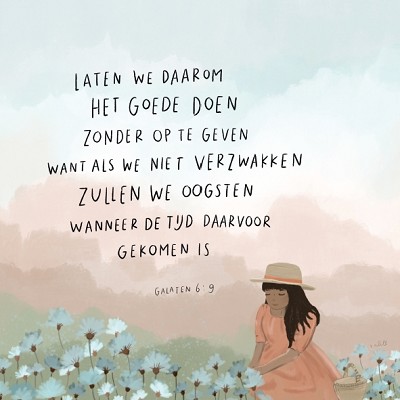 Laten we daarom het goede doen