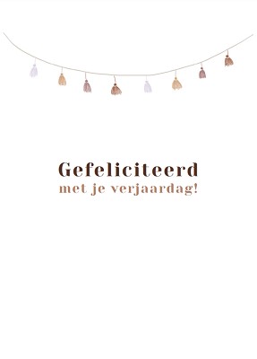 Gefeliciteerd met je verjaardag