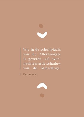 Wie in de schuilplaats