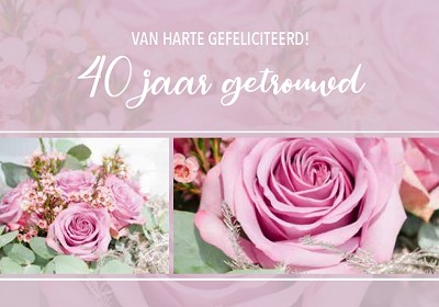 40 jaar getrouwd