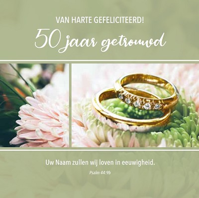 50 jaar getrouwd m/t
