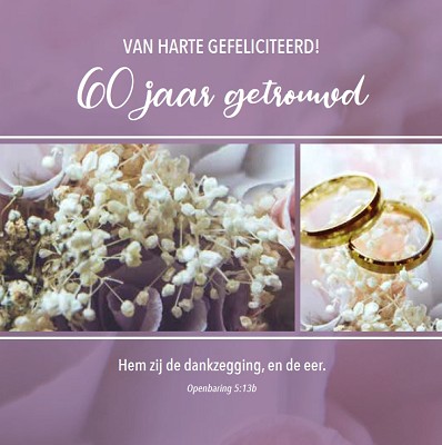 60 jaar getrouwd m/t