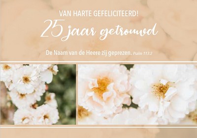25 jaar getrouwd m/t