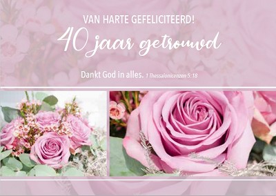 40 jaar getrouwd m/t