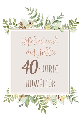 40 jaar getrouwd