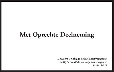 Map Rouw Zwart