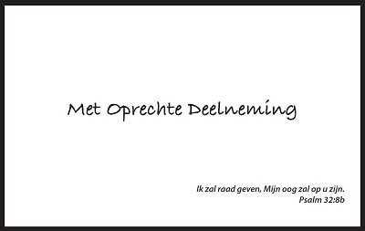 Map Rouw Zwart