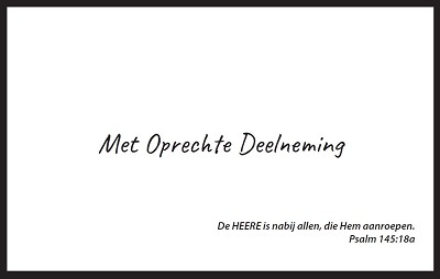 Map Rouw Zwart