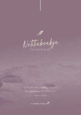 Notitieboek voor bij de preek A5