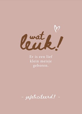 Geboorte Dochter