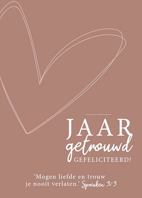 ... jaar getrouwd