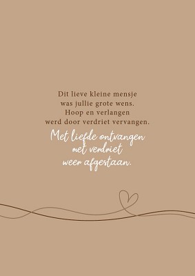 Verlies kindje