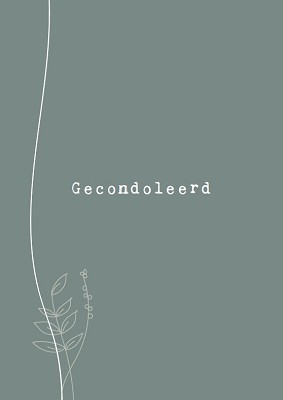Gecondoleerd