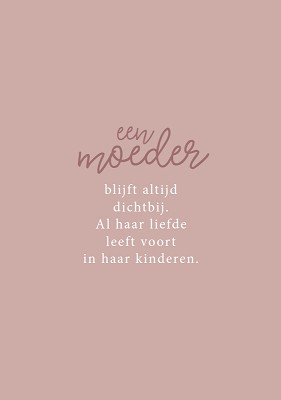 Verlies moeder