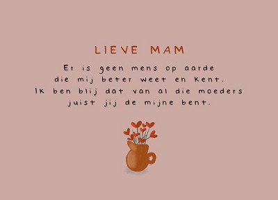 Lieve mam