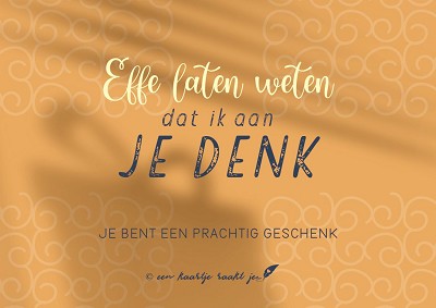 Even laten weten