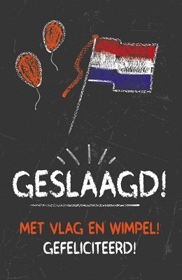 Wenskaart Geslaagd